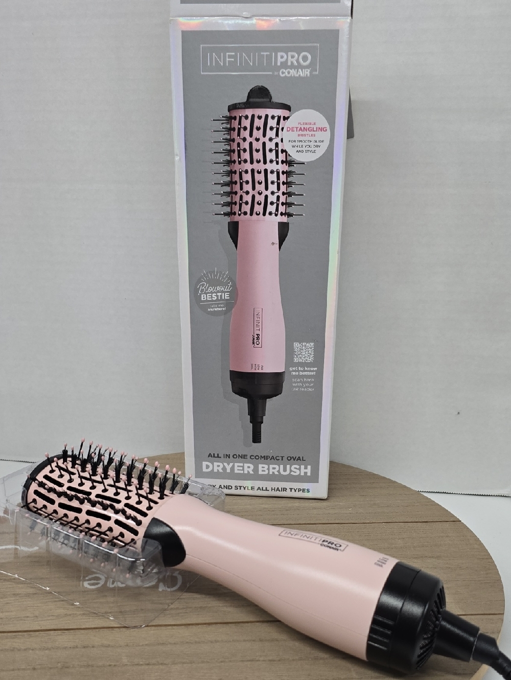 INFINITIPRO BY CONAIR The Knot Dr. All-in-One Oval Dryer Brush NWT